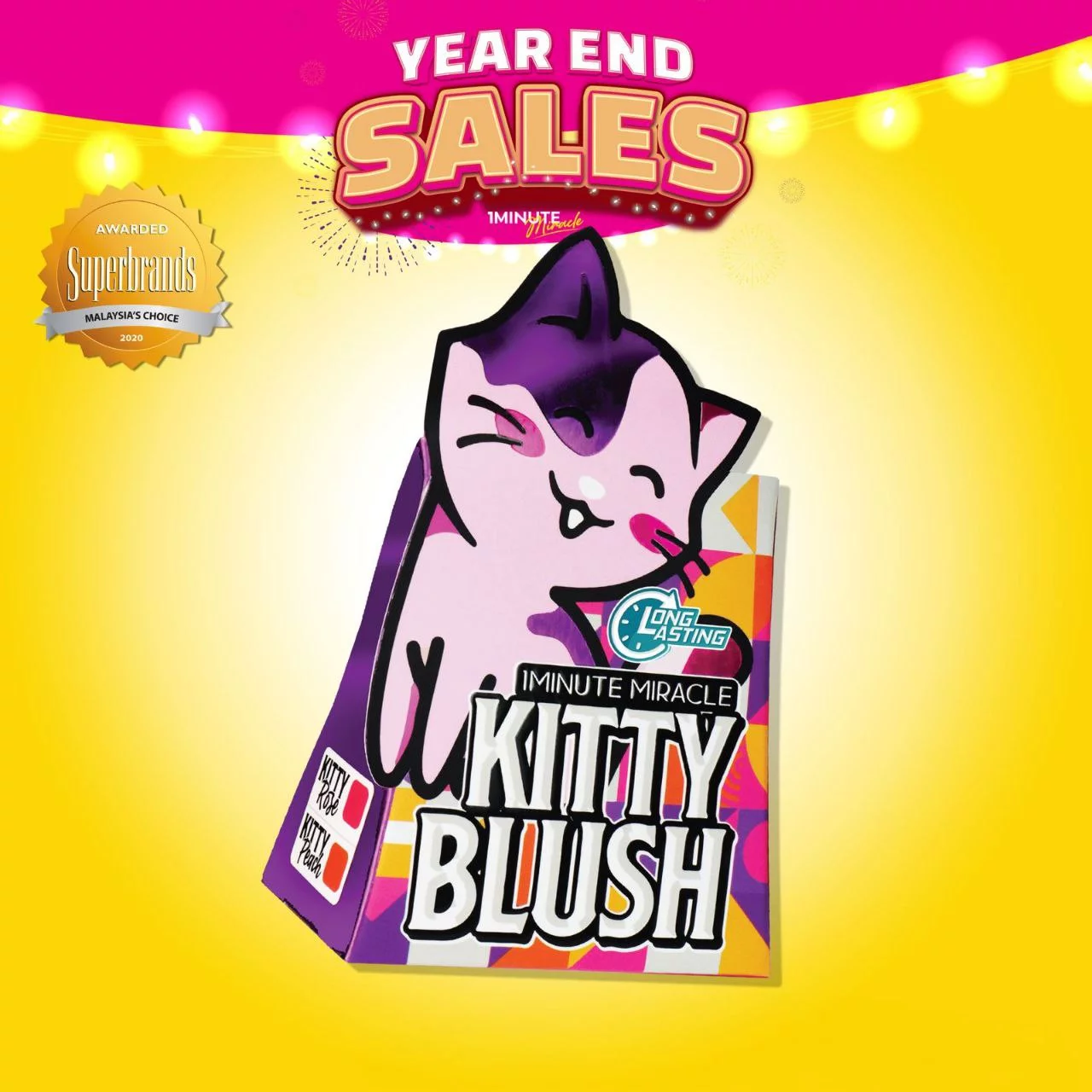 1Minute Miracle KITTY BLUSH cushion (PEACH)