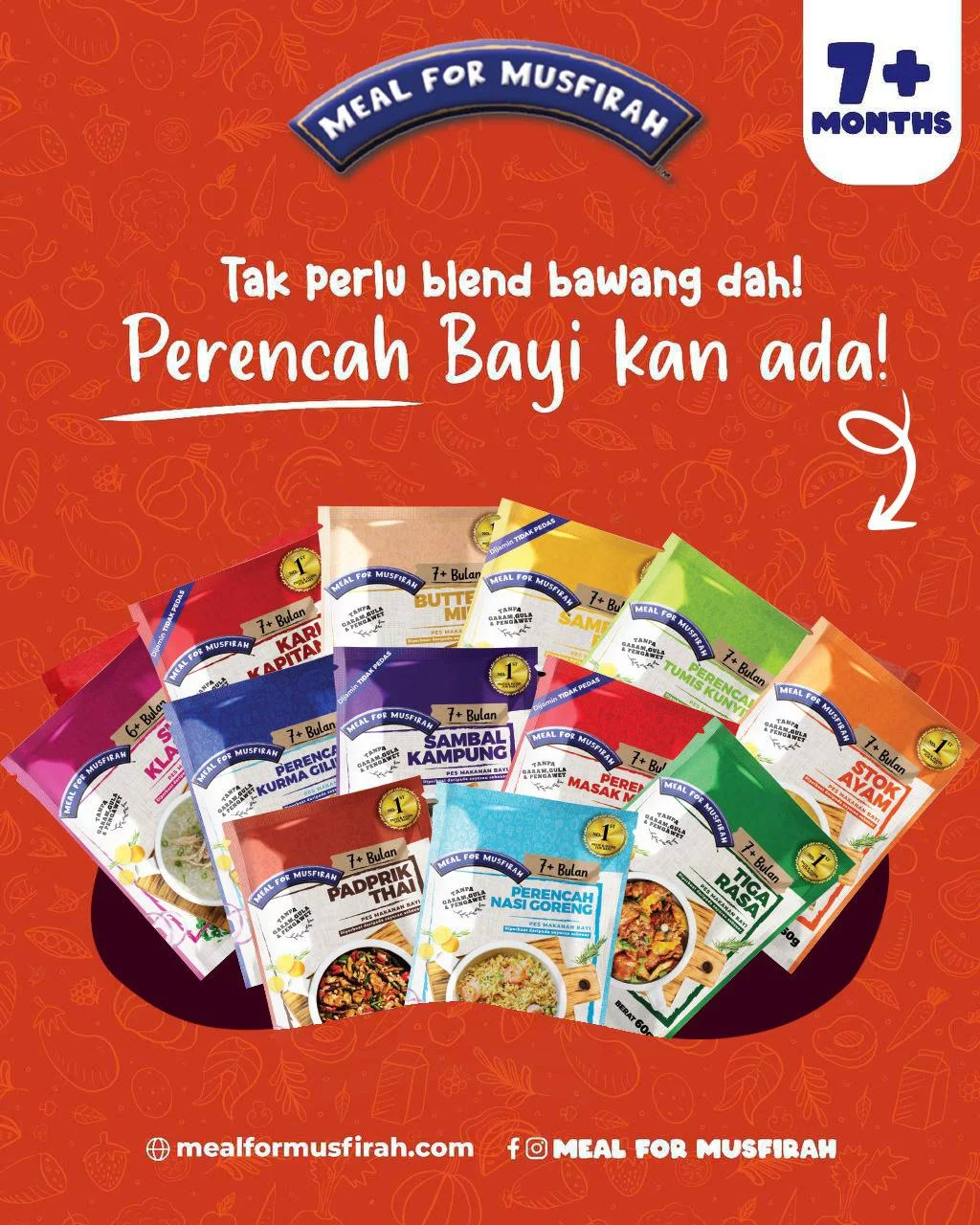 MEAL FOR MUSFIRAH PASTE (For 7 months+)